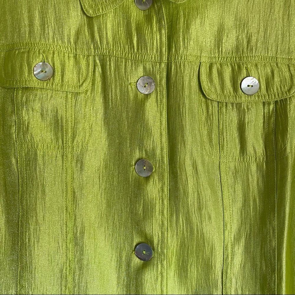 Ruby Rd. Lightweight Jacket Blazer Shacket Green - image 6